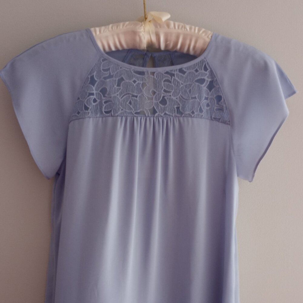 'Anthropologie' 'Maeve' NWOT Blouse Size 4 Pastel Blue